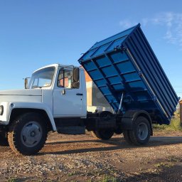 Самосвальная установка с трехсторонней разгрузкой